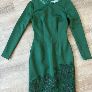 Emerald cocktail dress